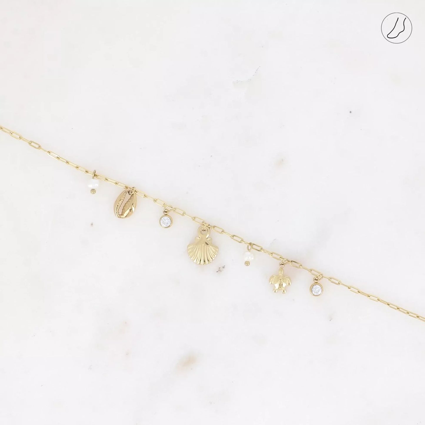 Bracelet de cheville Coquillage
