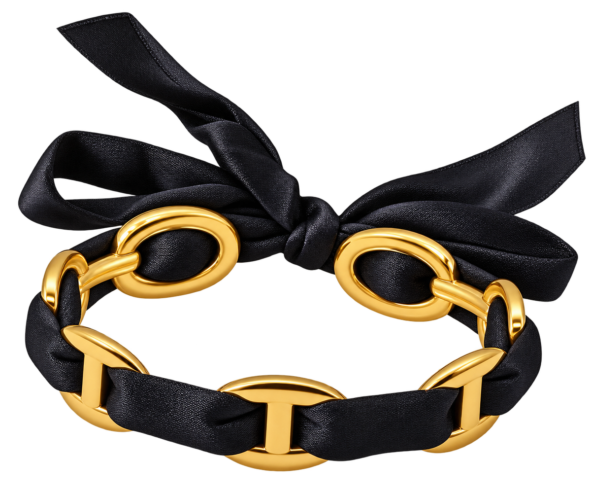Bracelet Jonc Tissu Satiné ✨
