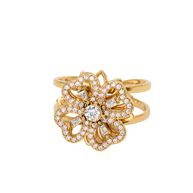 Bague Anti-Stress Fleur Strass 🌸