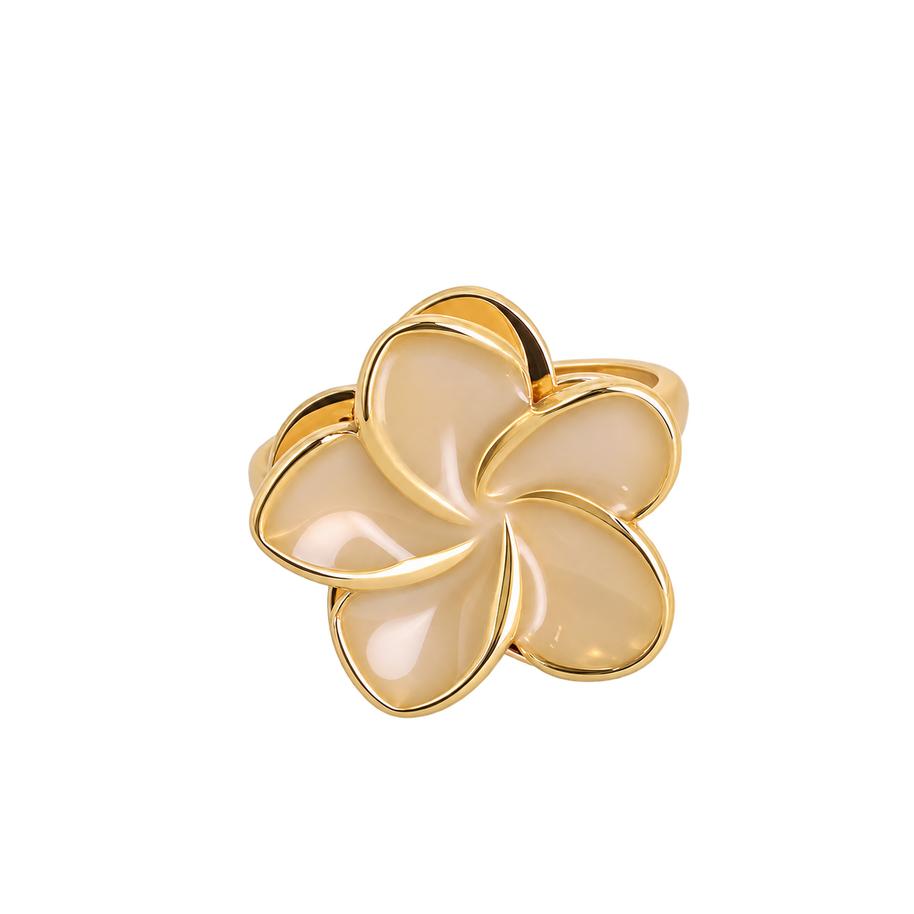 Bague Anti-Stress Fleur Émaillée 🌸✨