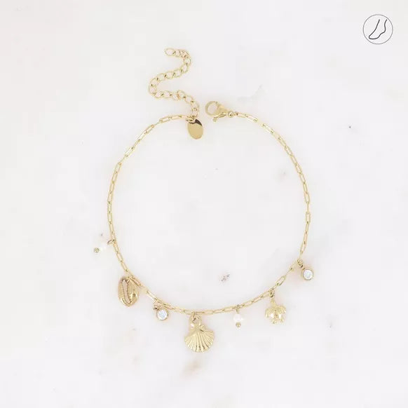 Bracelet de cheville Coquillage