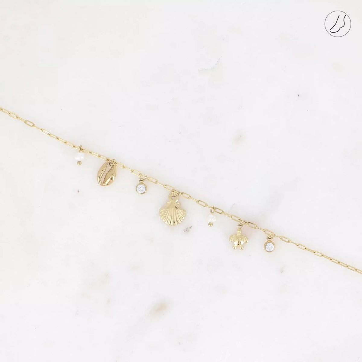 Bracelet de cheville Coquillage