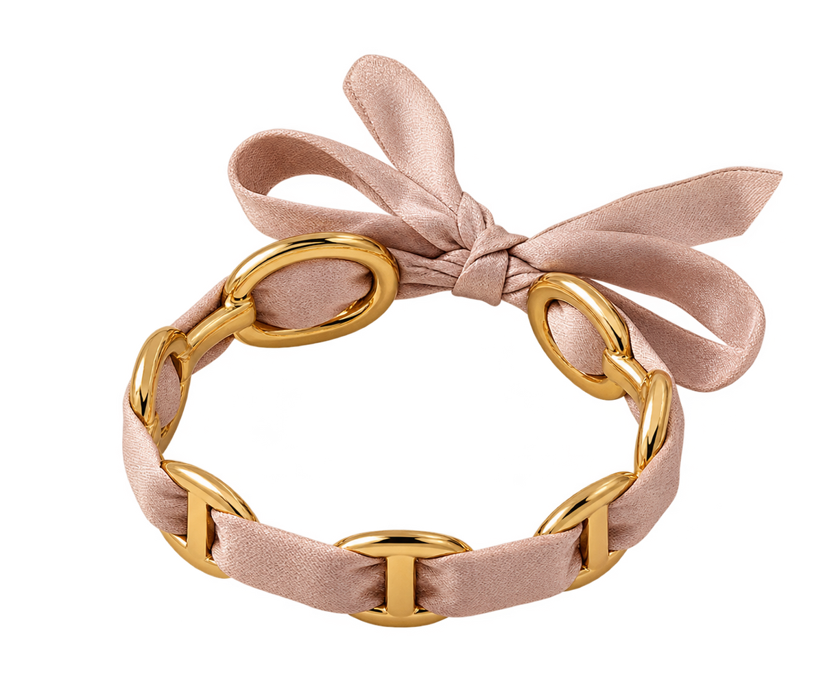 Bracelet Jonc Tissu Satiné ✨