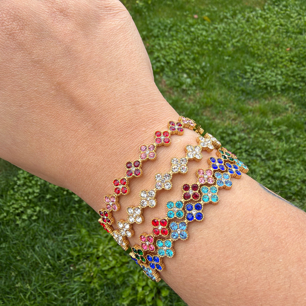 Bracelet Jonc Trèfle 🍀✨