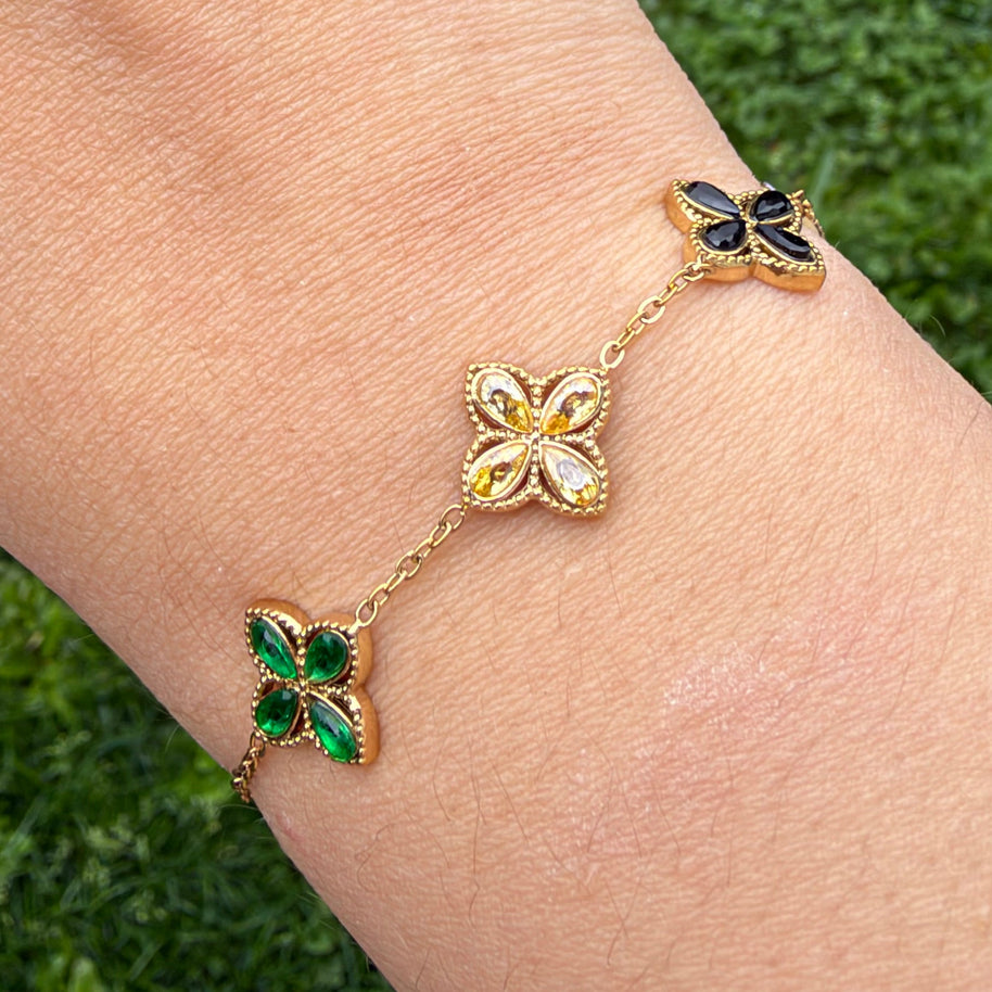 Bracelet Fleurs Colorées Helena 🌸