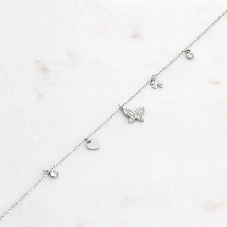 Chaine de cheville Papillon